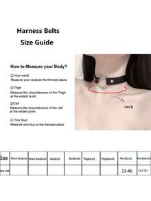 1 chiếc vòng cổ thời trang bằng da PU có khoen tròn hình chữ O dành cho váy dự tiệc, phụ kiện choker dành cho nữ - màu đen - Xem 8