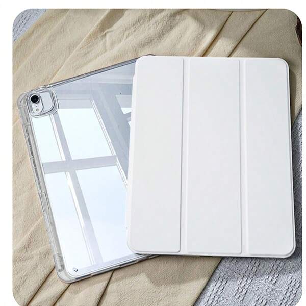 Étui de protection transparent et rigide compatible avec Apple iPad 11, iPad Pro 11 2025 Nouveau modèle, iPad Air 5, iPad Mini 7, iPad 10e génération, anti-flexion