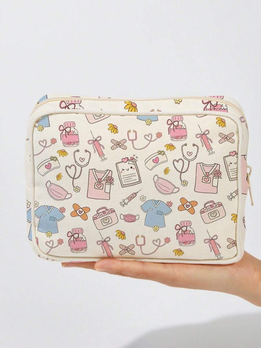 新款 Ouchie Pouch 收納袋 - 醫療袋、盥洗包、旅行必需品,彩色設計適用於、化妝品和旅行必需品,個人護理收納袋,便攜式旅行盥洗收納袋,可存放、醫療包 - 彩色 - 查看 1