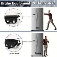 Adjustable Stainless Steel Mobile Stand, Adjustable Length Household Appliance Mobile Stand, Suitable For Refrigerator, Washing Machine And Dryer, Furniture, Etc., Convenient Mobile Base - White - View 5