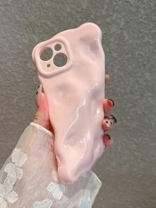 高级优雅3D流星纹理软壳手机壳,兼容 17 Pro Max/17 Pro/17 Air/17/16 Pro Max/16/16 Pro/16 Plus/15/15 Pro Max/15 Pro/15 Plus/11/12/13/14 Pro Max/11 Pro/11 Pro Max/12 Pro/12 Pro Max/13 Pro/13 Pro Max/14 Pro/14 Pro Max/14 Plus,简约创意设计 - 粉紅色-隕石坑 - 查看 7