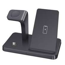 三合一无线充电器，兼容 17、16、15、14、13、12、11、3/4 系列 - black apple charger - 查看 3