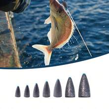 Sinker Burr-Free Built-In Tube Lead Worm Fishing Sinker Weight,Fishing Weight For Texas Rigs Bass Fishing Saltwater - Multicolor - View 5