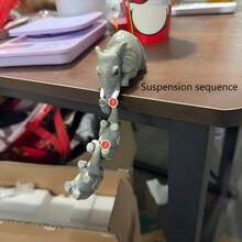 3pcs Cute Elephant Resin Hanging Decorative Ornaments - Home And Room Decor Crafts