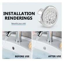 10pcs Stainless Steel Sink Overflow Cover, Decorative Sink Drain Cover With Knob, Leak-Proof And Easy To Install Bathroom And Kitchen Sink Overflow Plug, Modern Sink Accessories Bathroom Accessories Bathroom Tools - Multicolor - View 5