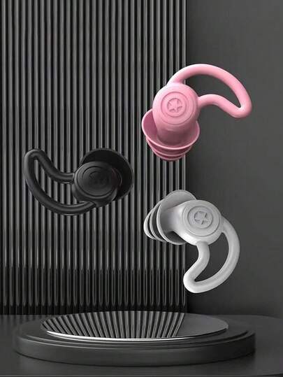 1 par de tapones para los oídos reutilizables que cancelan el ruido, adecuados para dormir, trabajar, viajar, conciertos, nadar, protección auditiva contra ronquidos