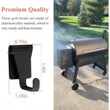 4 Pcs Grills Hooks Fits Traeger Grills, Aluminum Alloy Grills Hooks Barbecue, Fit Traeger Ironwood 885, Pro Series 34, Pro Series 22, Pro 575, Pro 780, Ironwood 650, Z - Grills, Pit - 4 CÁI - Xem 7