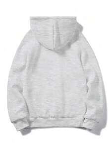 2025Women's Autumn Winter Casual Hoodie With Cute Duck & "Got Any Grapes?"Graphic Print, White Geometric Pattern Pullover, Front Pockets, Machine Washable Regular Fit Long Sleeve SweatshirtSoft And Breathable - Màu be - Xem 7