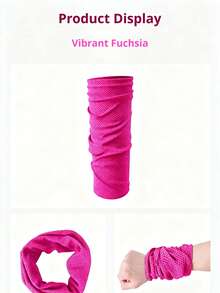 1 pieza Brazalete deportivo multifuncional de enfriamiento, toalla de hielo transpirable y de secado rápido para correr, senderismo y fitness al aire libre