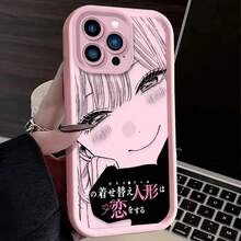 Anime Cute Kitagawa Phone Case Covercompatible with  17 Air 16 16E 15 14 13 12 11 Pro Max X XS X S Max XR SE 2020 SE4 7 8 Silicone Cover,Covercompatible with  17 Hülle, 17 pro Hülle, 17 promax Hülle