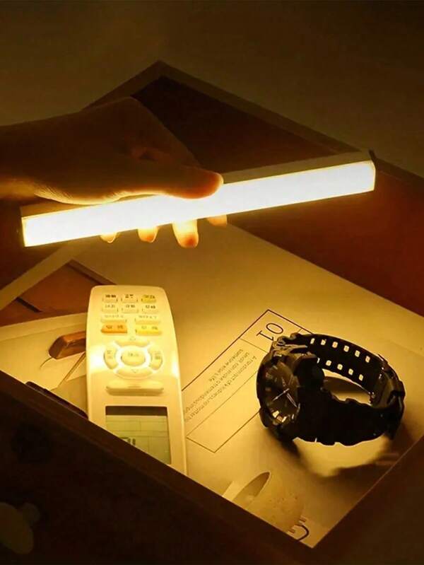 1pc USB Rechargeable LED Motion Sensor Light - Wireless, Warm/White, Night Light, Kitchen Decor, Home Decor, Room Decor, Suitable For Kitchen, Closet, Hallway And Stairs, Bedroom, Ideal For Hotel, Bar, Restaurant