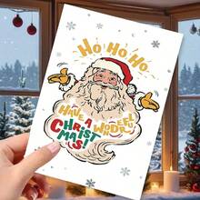1PC Funny Christmas Cards For Friends Family Colleagues, Merry Christmas Gifts For Women Men, Xmas Card & Gift For Him Her - one-size - View 3