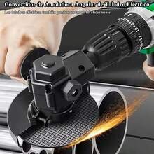 Convertidor de Amoladora Angular de Taladro Eléctrico, Adaptador de Taladro a Amoladora Angula con, Convertidor de Herramientas de Amoladora Angular Eléctricas Accesorios para Cortar - 1 - Ver 4