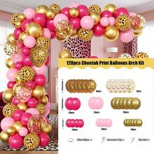 Bộ vòng cung bóng bay họa tiết da báo, bóng bay nhiều màu sắc vàng, đen, nâu, màu da, chất liệu latex, thích hợp cho tiệc chủ đề rừng rậm, phù hợp cho sinh nhật lần thứ 18, 30, 40, tiệc mừng em bé chào đời, tiệc cưới. - Bộ đồ in họa tiết da báo - Xem 15