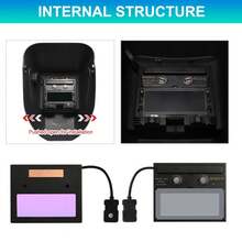NEW Pro Auto Darkening Welding Helmet Arc Tig Mig Grinding Welders Mask Solar - Black and Red - View 9