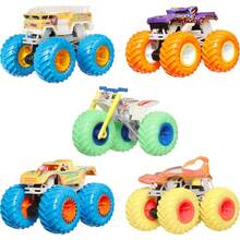 Monster Trucks Vehículo de Juguete Sorpresa Glow in The Dark Escala 1:64 para niños de 3 años en adelante - 1 - Ver 7
