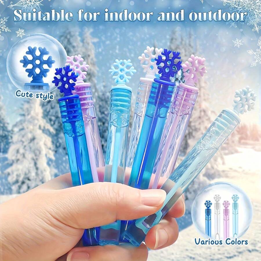 Que tạo bong bóng mini, quà tặng tiệc bong bóng (không bao gồm dung dịch tạo bong bóng), 1 chiếc Thích hợp cho sinh nhật theo chủ đề, Giáng sinh, Halloween, giải thưởng lễ hội, đám cưới, tuyệt vời để trang trí đám cưới và trò chơi ngoài trời - Nhiều màu - Xem 1
