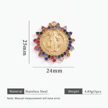 1 szt. Stal nierdzewna 18K pozłacana olejkiem kroplowym i diamentami, wielostylowe wisiorki DIY, zawieszki z zawieszkami, akcesoria do tworzenia biżuterii, akcesoria do tworzenia biżuterii damskiej ze stali nierdzewnej, biżuteria damska ze stali nierdzewnej, akcesoria damskie, odpowiednie do codziennego noszenia przez kobiety i na okazje, na prezent - wisiorek - Zobacz 39