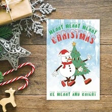 1PC Happy Xmas Holiday Cards, Merry Christmas Card Granddaughter,Funny Christmas Card For Granddaughter, Niece, Son, Sweet Niece Gift From Aunt Uncle, - one-size - View 6