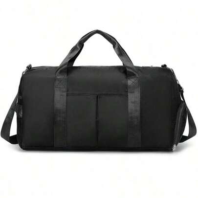 Bolsa deportiva para mujer con separadores para ropa seca y húmeda, bolsa para entrenamiento de natación, bolsa de equipaje para viajes cortos, bolso de mano, bolsa de viaje para hombre, bolsa de yoga, bolsa para guardar ropa, gran capacidad, compartimento independiente para zapatos, color liso, bolsa informal sencilla y versátil, bolsa de viaje para mamá, bolsa de maternidad.