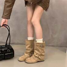 Women Equestrian Boots - Khaki - View 4