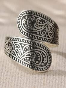 Adjustable Open Ring With 3D Hummingbird Design And Embedded Aquamarine Synthetic Zirconia Stone, Creative Bird-Shaped Ring, Holiday Gift For Men And Women