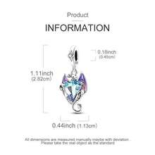 925 纯银卡通动漫绿色神龙护身符串珠，适合原创 DIY 手链，时尚珠宝礼物，适合女性生日派对