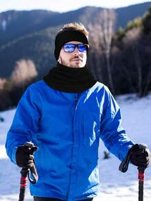 6 Pieces Ear Warmer Headband Warmer Face Mask Fleece Neck Gaiter Touch Screen Winter Knit Gloves For Men And Women Winter Fleece Neck Warmer Face Gaiter Skiing Windproof Ski Neck Gaiter For Unisex