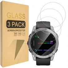 3 pezzi Pellicola protettiva per schermo ad alta definizione per Garmin Fenix 5/5 Plus, Fenix 5s, Fenix 5x/5x Plus, in vetro temperato 9H, ultra-chiara, resistente ai graffi, superficie liscia, sensibile al tocco, accessori da orologio alla moda per uomo e donna