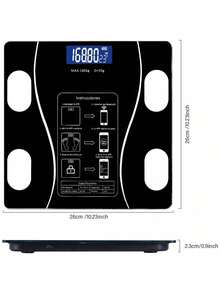 Smart Digital Body Scale Electronic Bluetooth Body Fat Indicator - Negro - Ver 2