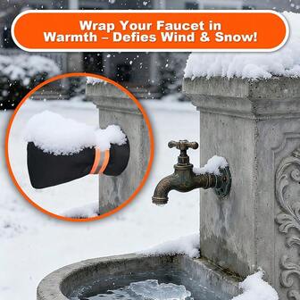 2 Pieces Black Outdoor Winter Faucet Antifreeze Cover, Waterproof And Antifreeze Protective Product For Outdoor Faucets, Suitable For Most Faucets, Showerheads And Outdoor Pipelines, Essential For Winter Courtyards