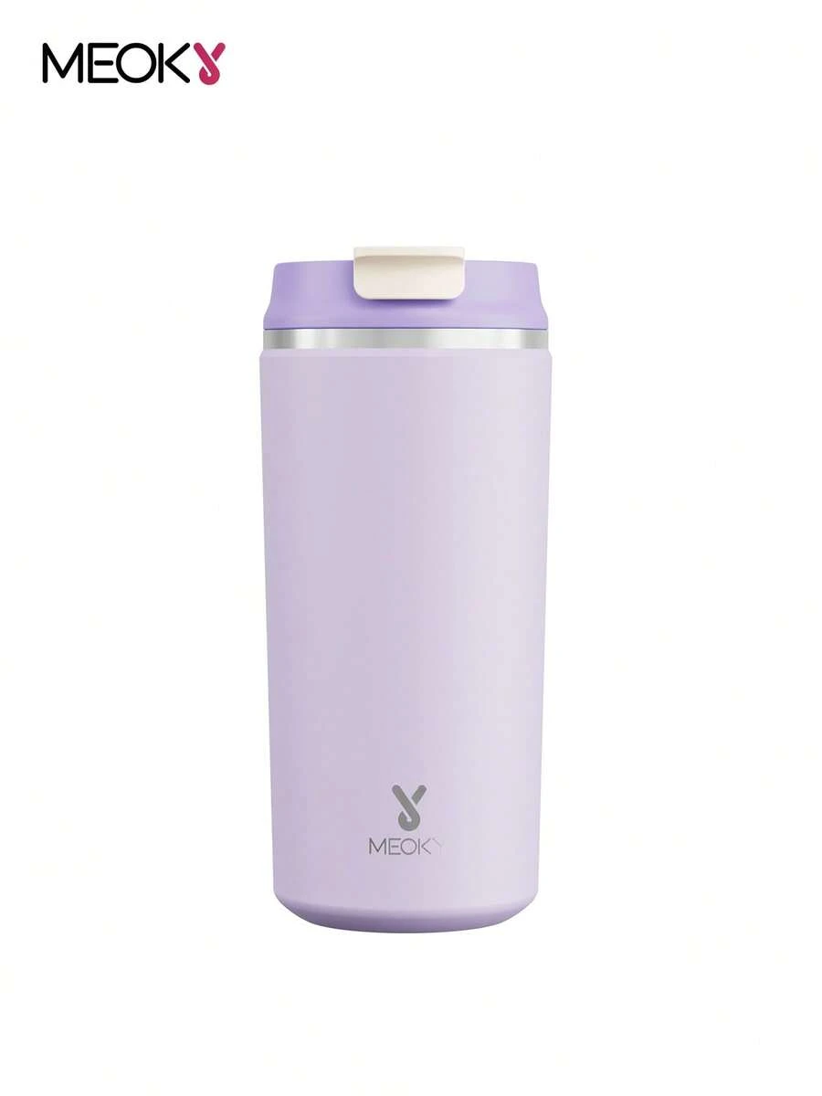 12盎司双层不锈钢旅行咖啡杯带密封盖 - 隔热真空咖啡杯，便携式车载杯，为学生、办公室、户外活动和返校提供冷热饮品保温 - 紫色 - 查看 1