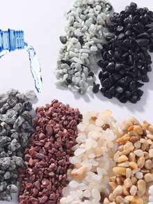 200/800g Aquarium Decorative Bottom Sand Stone-3mm-9mm Fish Tank Filter Material Rock, Suitable For Aquarium, Fish Tank, Turtle Tank, Tank, Rainforest Tank As Bottom Sand Paving Stone, Also Suitable For Indoor Decoration, Plant Green Plants, Potted Hydroponics, Flower Pots, Vases As Decorative Stones - Multicolor - View 1