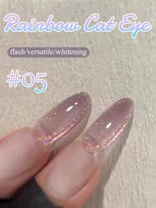 10ml Christmas Nails New Style Flash Cherry Blossom Rainbow Cat Eye Gel Nail Polish 2025 Popular Romantic Shining Whitening Rainbow Crystal Cat Eye Nail Art Nail Supplies For Women Gift - Multicolor - View 22