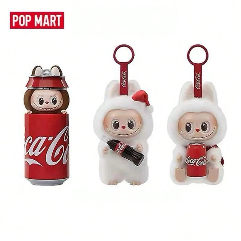 POP MART LABUBU Coca Coca Series Doll Pendant Mystery Box Random Style Collectible Toys Ideal Festival Gifts For Family - White - View 1