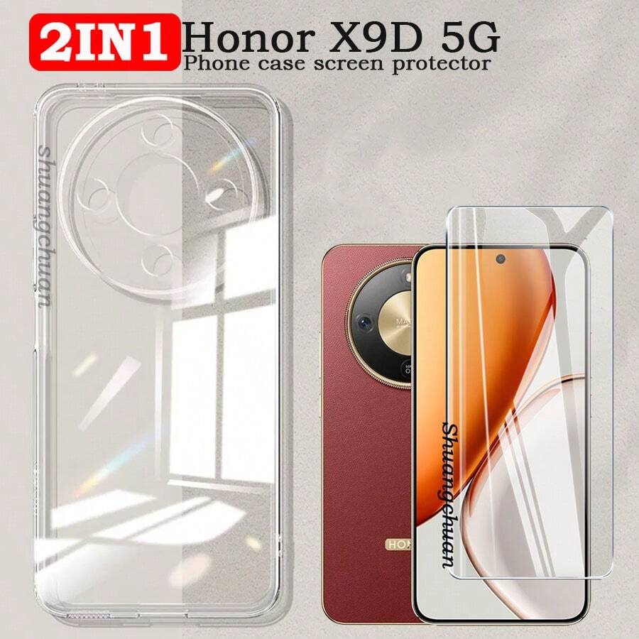 Ốp lưng trong suốt cho Honor X9D, Miếng dán cường lực màn hình Honor X9D
