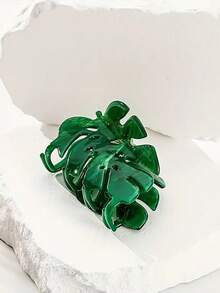 1 件时尚叶形发夹，可爱女士发饰，适合日常佩戴和个人护理，防滑固定发夹，发夹，发夹，发爪夹，多功能发饰，休闲叶形图案女性冬季发夹必备 - 彩色 - 查看 5