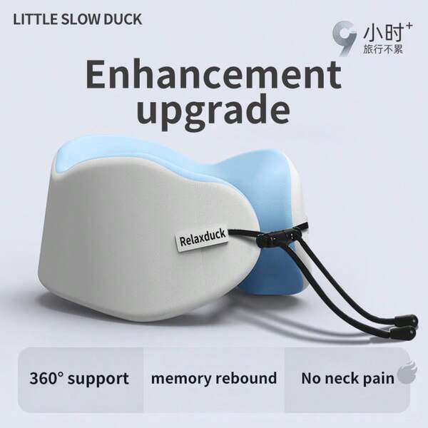 U-Shaped Neck Pillow, Memory Foam Neck Support Pillow For Airplane, Nap, Travel, Students