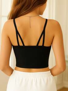 Kit Of Up To 3 Women's Sports Tops For Yoga, Workout, Removable Padding, Gym, Running, Cropped Top, Bra, Sporty Everyday Wear - Nhiều màu - Xem 7