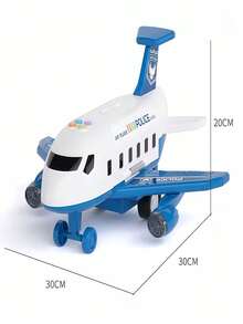 Children's Ejection Track + Storage Inertial Airplane Alloy Car, Musical Early Education Inertial Car Model, Parent-Child Interactive Educational Toys For Boys And Girls (Accessories, Buttons, Stickers, Colors, And Styles Are Random) - Multicolor - View 12