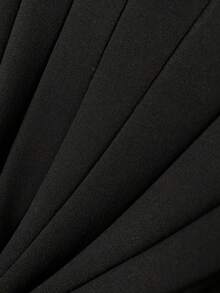 GRDR Suéter de punto de cuello redondo de manga corta acanalado para hombre de verano - Negro - Ver 5