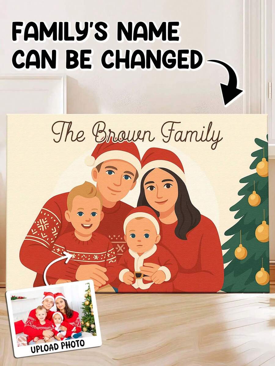 Catygift Retrato de pareja personalizado en lienzo, impresiones de póster, estilo de ilustración dibujada a mano, regalo de aniversario único, regalo de boda