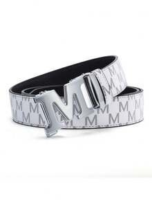 1 Thắt lưng hợp kim họa tiết chữ M, khóa tự động điều chỉnh được, họa tiết chữ cái, kiểu dáng sang trọng, thời trang và phong cách công sở, đồng thời có thể dùng làm thắt lưng quần jean. Sản phẩm bền chắc, dài 47 inch (112cm) và rộng 1,37 inch (38cm), phù hợp cho trang phục đi làm hàng ngày và dự tiệc/ăn tối - Món quà lý tưởng cho người yêu và gia đình. - Nhiều màu - Xem 14