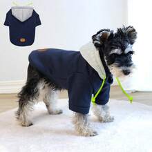 1pc Thickened Hoodie Comfortable Warmth Cold-proof Cat And Dog Sweatshirt Outerwear Suitable For Small And Medium-sized Dogs In Autumn And Winter Outdoor Activities