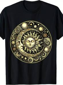 Celestial Moon And Sun T-Shirt - 款式3 - 查看 1