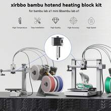 Hotend Kit For Bambu Lab A1/A1 Mini Fast Speed Hot End Assembly Build Plate Silicone Sock Hardened Steel Nozzle 3D Printer Part