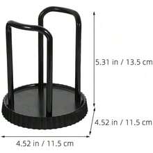 1pc Disposable Paper Cup Holder, Teapot Shaped, Convenient For Use, Space-Saving Household Paper Cup/Glass Cup Organizer, Minimalist Black - Multicolor - View 9