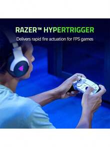 RAZER Phantom Wolf V2 Professional Gaming Controller Compatible With PS5 And PC, Wireless And Wired Dual-Mode Connections, Programmable Buttons, Professional Gaming Equipment - White - View 4