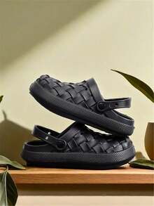 Comfortable Unisex EVA Clogs - Breathable, Lightweight, Slip-Resistant, All-Season Shoes For Casual Outdoor, Beach, And Garden Activities - Soft EVA Insole, Hollow Sole, Solid Color, No Printing