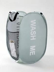 2Pcs/1pc Household Foldable Dirty Clothes Basket, Clothes Storage Basket ,Dirty Clothes Basket Barrel Laundry Basket Bathroom Dirty Clothes Storage Basket New Type Laundry Basket Foldable Popup Net Basket Dirty Clothes Basket With Handlelaundry Hamper,Washing Basketbathroom Organizer,Basket,Storage Basket,Foldable Laundry Basket